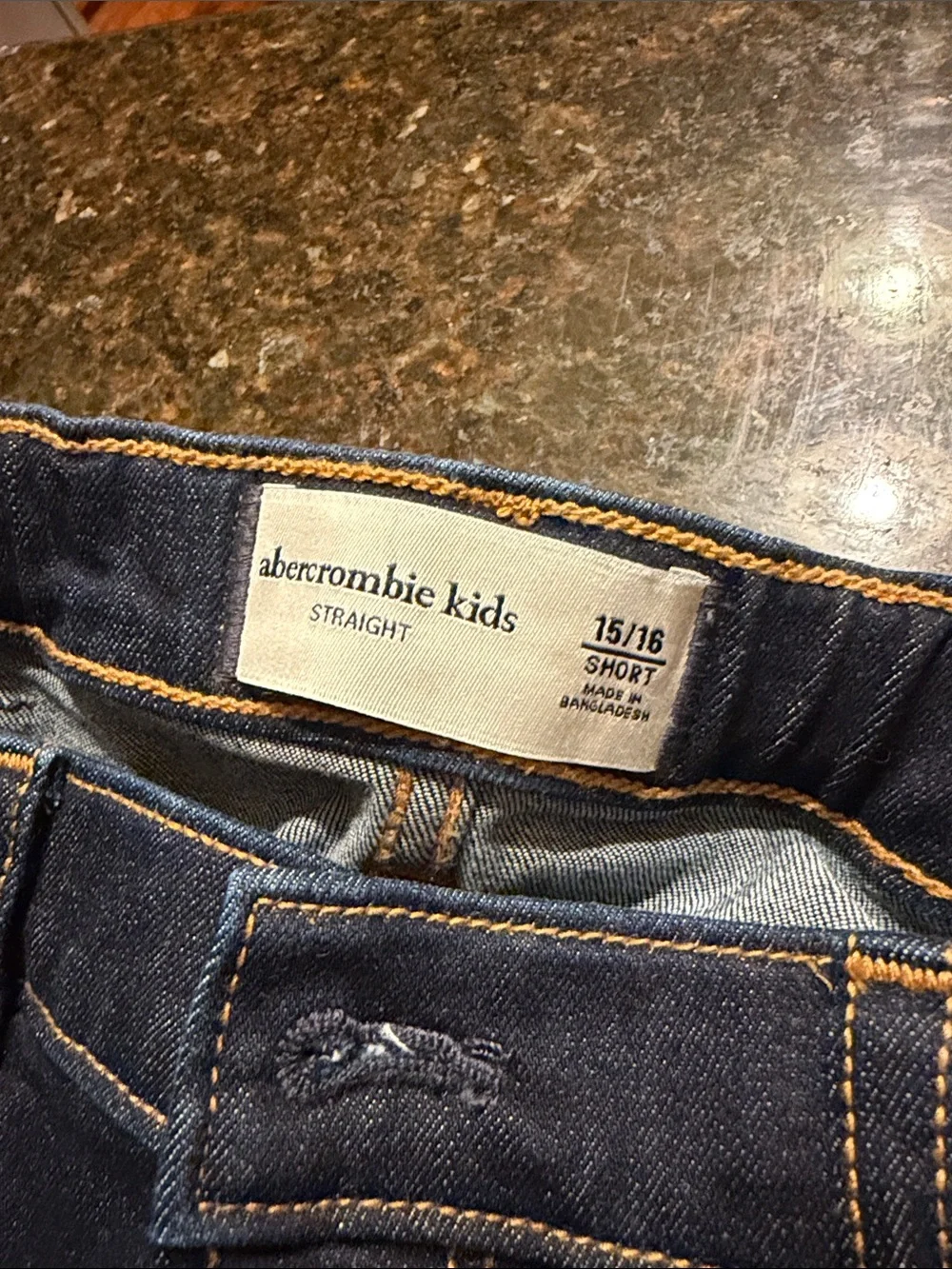 abercrombie kids Navy Straight-Leg Jeans